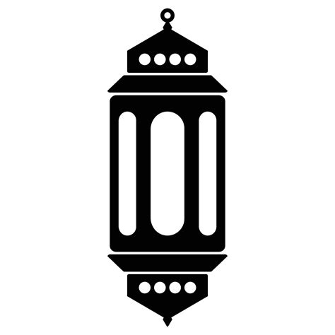 Ramadan Lantern Solid Black Icon 17067229 Vector Art At Vecteezy