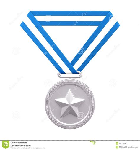 Silver Medal Stock Photo Image Of White Winner Bronze 38776662