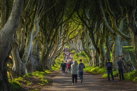 Tourists Admiring Iconic Location From The Tv Show The Game Of Thrones