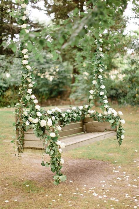 Flower Swing Decorations For The Most Romantic Garden Party