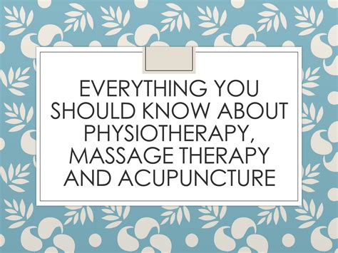 Body Restoration Everything You Should Know About Physiotherapy