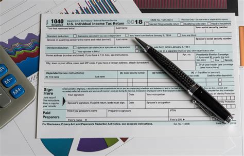 2018 Tax Forms 1040 Printable Tutoreorg Master Of Documents