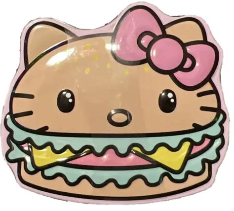 Hello Kitty Yum Yum Burger In Collectible Tin W Sour Strawberry Candy