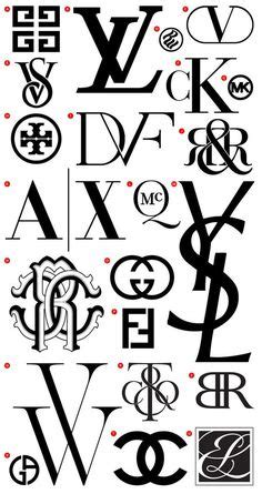 Why fashion brands all seem to be using the same font. #fashion brands #monogram logos part 1 | design print ...
