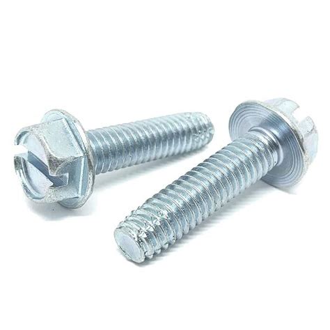 Pieces 10 24x5 8 Slotted Hex Washer Head Type F Thread Cutting Bolts Screws Unc Coarse Full