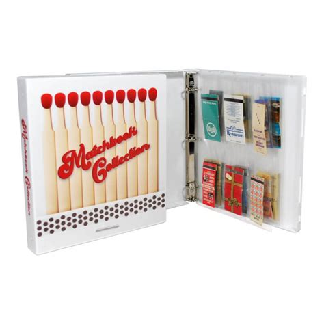 Matchbook Collection Album 15 Pages Holds 90 Covers