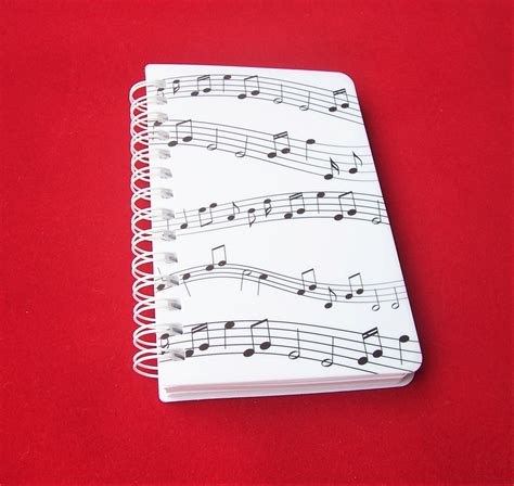 Sheet Music Notes Design Memo Pad Notebook 258614x Dotdismus