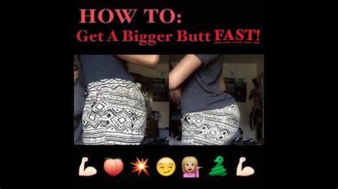 How To Get A Bigger Butt Fast Youtube