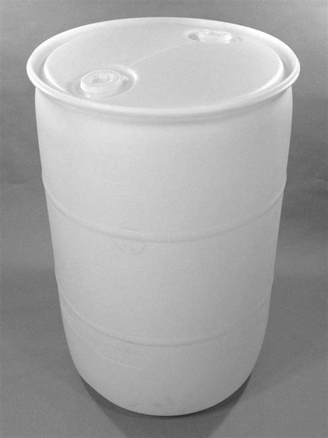55 Gallon White Plastic Barrel Perfect For Water Or Liquids Amazon