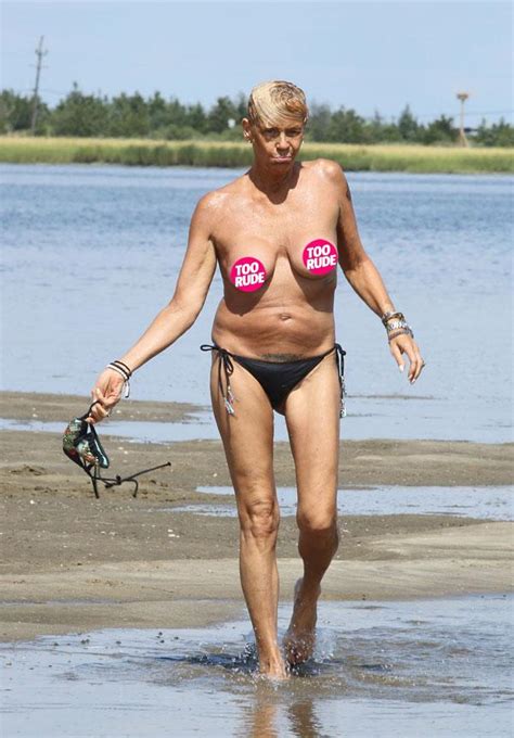 Tan Mom Goes Topless Check Out These Shocking Bikini Photos Of