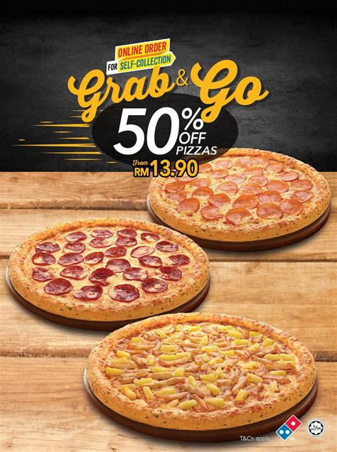 Domino's pizza malaysia akan sentiasa berpegang kepada janji it's all about you dan menyokong guru yang komited dalam memperjuangkan pendidikan negara. Domino's Pizza 50% Discount Regular RM13.80, Large RM18.90 ...