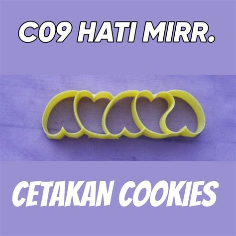 Jual Cetakan Kue Kering Cookies Cookie Hati Kastengel Cutter Adonan