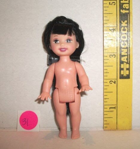 mattel nude ce barbie kelly club black hair big eyes 4 inch doll for ooak 31 ebay