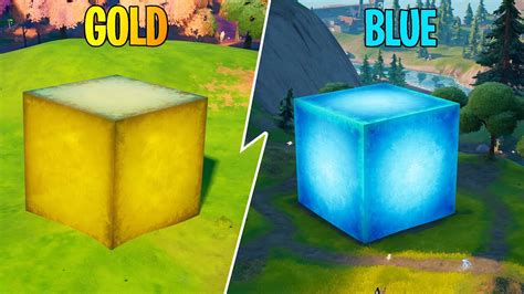 Gold Cube And Blue Cube Kevin The Cube Locations Fortnite Season 8