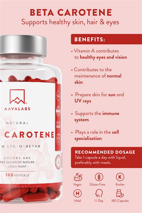 Benefits Of Beta Carotene Beta Carotene Improve Nutrition Health Facts