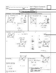Unit 7 polygons & quadrilaterals homework 4 anwser key : Rhombi_and_Square.pptx - Name Date Bell Unit 7 Polygons Quadrilaterals Homework 4 Rhombi and ...