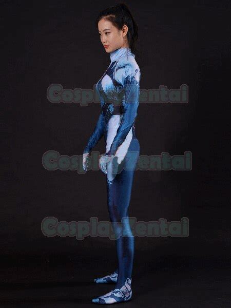 Halo Cortana Cosplay Costume Video Game Girl Cortana Custom Made Zentai