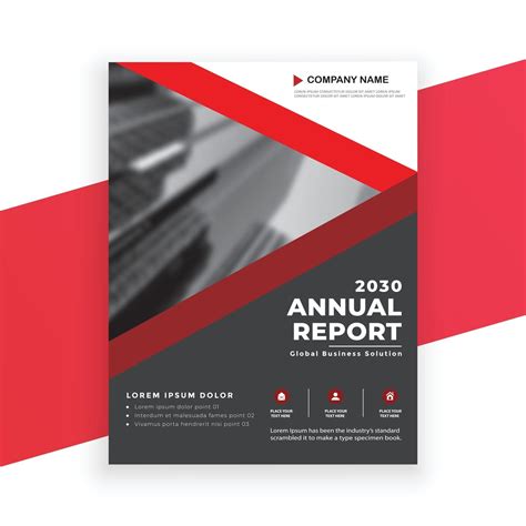 Annual Report Cover Template 2513903 Vector Art At Vecteezy