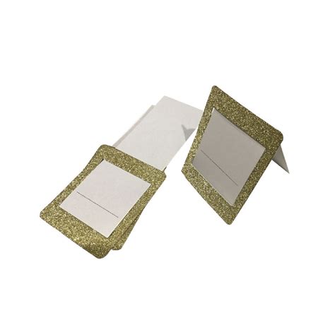 Gold Place Cards Glitter Design Pack Of 20 Etsy Gold Place Cards