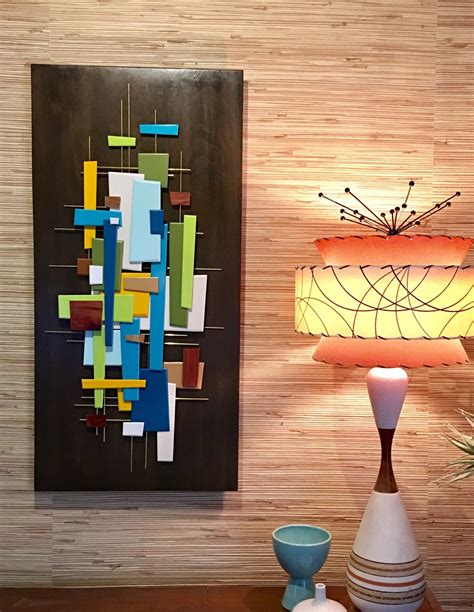 Mid Century Modern Abstract Wall Art Sculpture Painting Retro Etsy Sculpture Painting