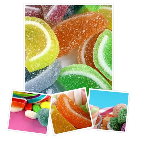 Candy Sweet Lolly Sugary Collage Stock Image Image Of Food Colorful