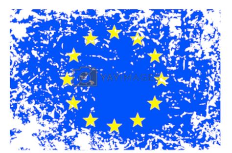 Royalty Free Vector Grunge Flag Of European Union By Orson