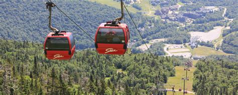Gondola Sky Ride Vermont Summer Activities Spruce Peak In Stowe