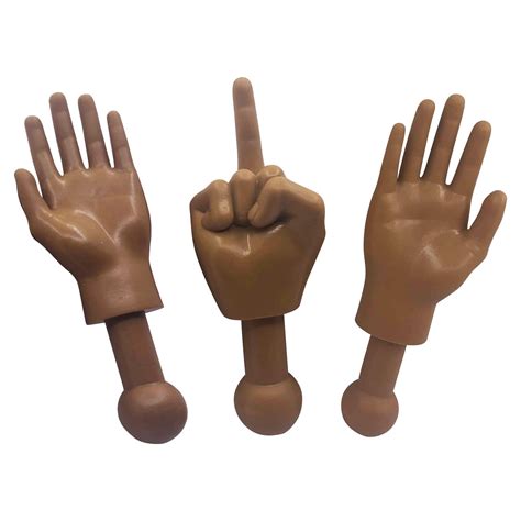 Daily Portable Tiny Hands Middle Finger Sign Pack Mfu Style Mini Hand
