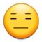 Emoji illustration, iphone emoji sticker blushing embarrassment, blushing emoji, electronics, face png. Expressionless Face Emoji