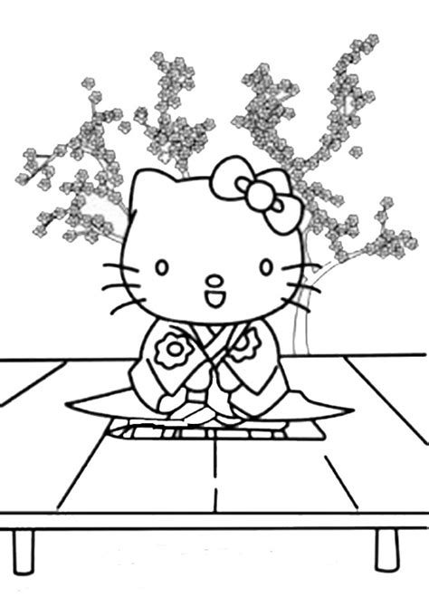 Hello kitty ausmalbilder bestechen neben ihren liebvollen motiven durch ihre einfachen konturen. Malvorlagen Hello Kitty 8 | Ausmalbilder und Basteln mit ...