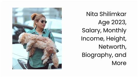 Nita Shilimkar Age 2023 Salary Monthly Income Height Networth