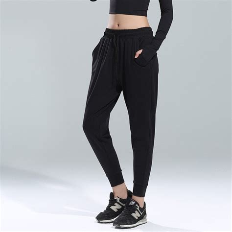 Peneran Black Sports Pants Women Jogging Pants 2019 Training Pants