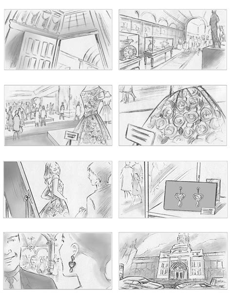 Storyboards Produced For Victoria And Albert Museum Pitch