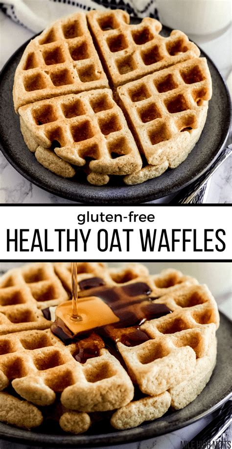 This Healthy Oat Waffles Recipe Is Gluten Free And Made With Oat Flour