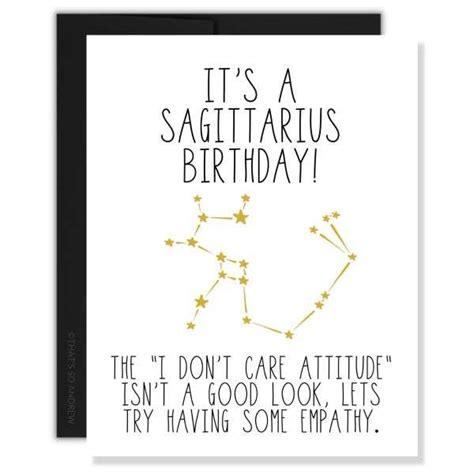 Happy Birthday Sagittarius Card