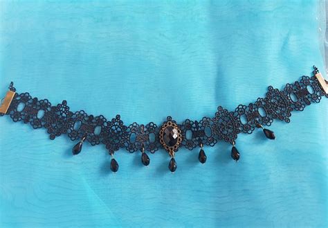 Beautiful Black Lace Choker Necklace For Women Halloween Party Jewelry