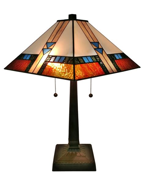 Tiffany Style Mission Table Lamp 23 In Tall