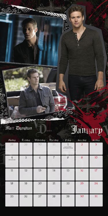 Vampire Diaries Wall Calendars 2022 Large Selection