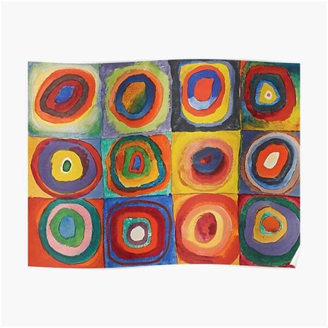 Wassily Kandinskys 1913 Color Study Squares With Concentric Circles