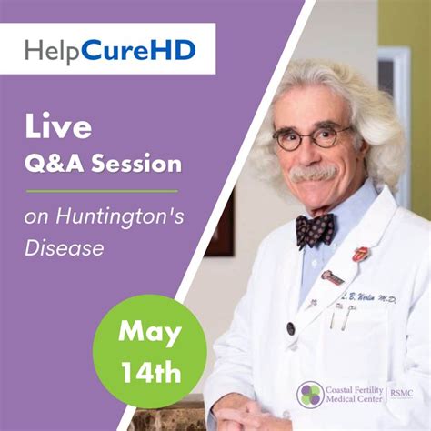 Live Qanda Session May 14 Huntingtons Disease Huntington Disease