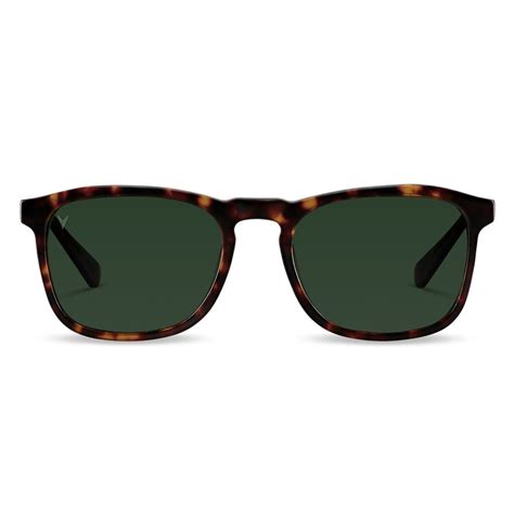 Vincero Mens Midway Green Sunglasses Barrel Tortoise Sportique