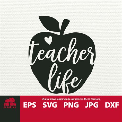 Teacher Life Svg Teacher Svg Teacher Life Cutting File Teacher Etsy