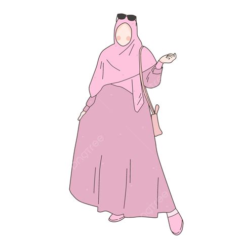 Illustration Of A Beautiful Muslim Woman Fashion Hijab Syar I Beautiful Muslim Fashion Muslim