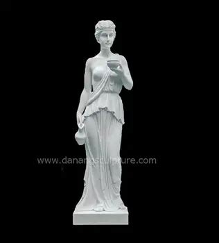 Greek Nude Woman Sculpture Hebe Cup Bearer Female Stone Statue Dsf