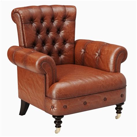 Classic Leather Armchair 3d Model Cgtrader