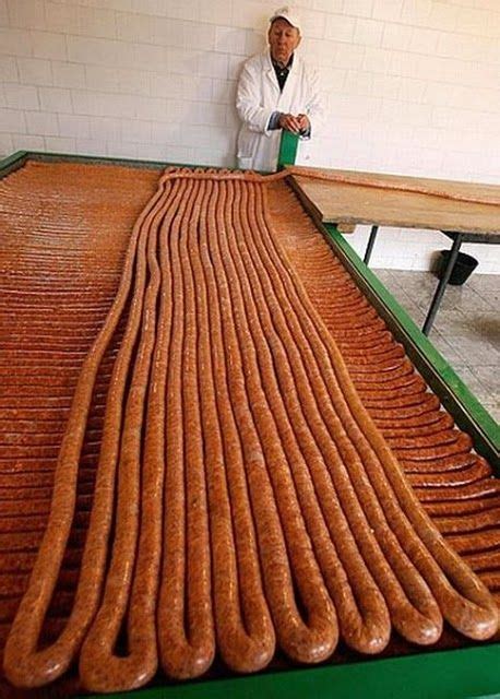 The World S Longest Sausage Sausage How To Make Sausage Play Food
