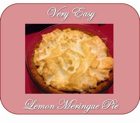 Just keep in mind that meringue gets quite sticky in the fridge. Very Easy Lemon Meringue Pie |Keeping it Real