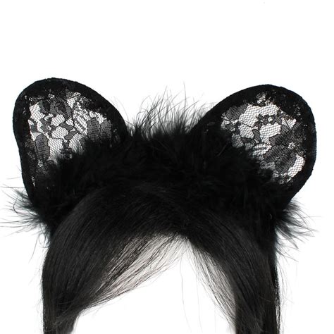 Lace Cat Ears Headband Dandd Florida Import
