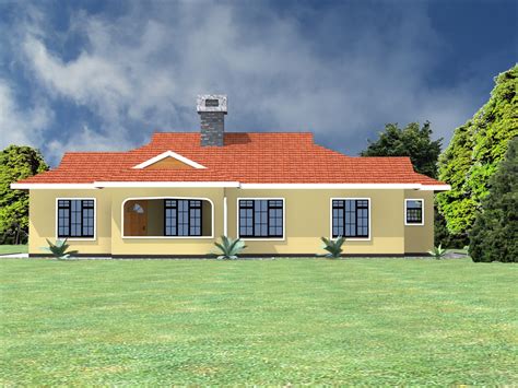 Spacious 4 Bedroom Bungalow House Plan Hpd Consult