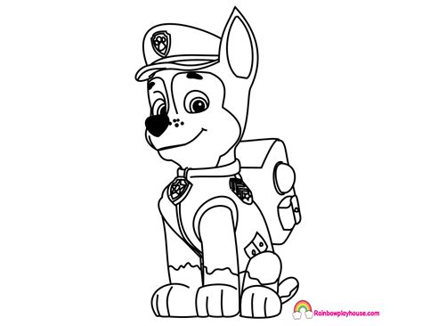 How to make paw patrol character name plaque with paper | ellierosepartydesigns.com. Paw Patrol Chase Drawing at GetDrawings | Free download